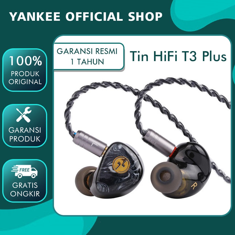 TIN HIFI T3 PLUS 10mm Liquid Crystal Polymer Diaphragm Earphone