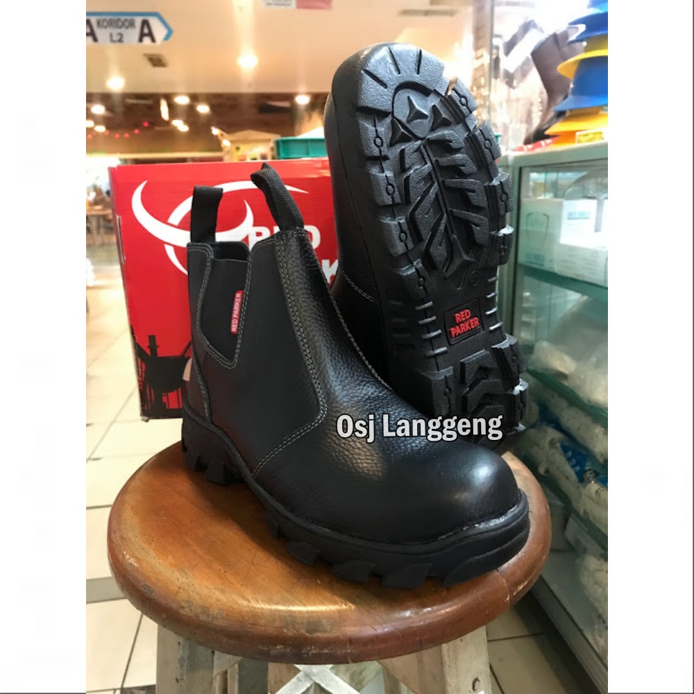 Sepatu Safety Red Parker Type S 185 / Safety Shoes Red Parker S 185 Original 100 %