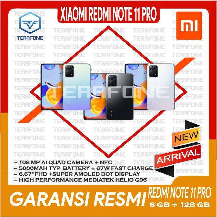 XIAOMI REDMI NOTE 11 PRO GARANSI RESMI TERMURAH