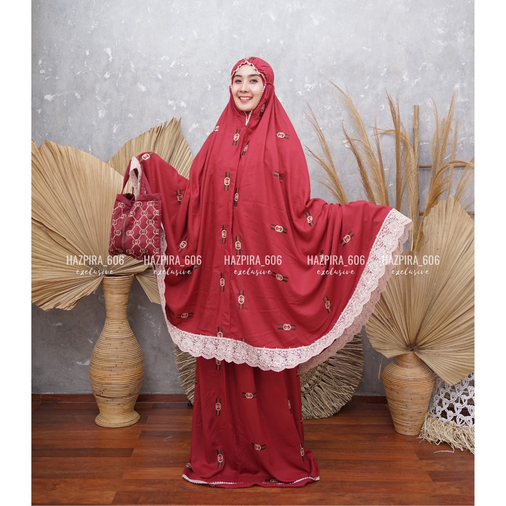 MUKENA DEWASA RAYON BORDIR GHALIYA JUMBO