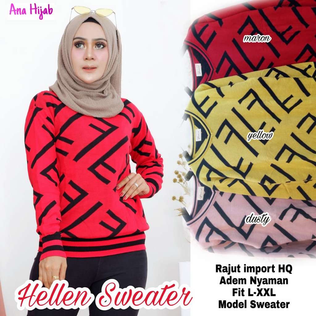 Hellen Sweater By Ana Hijab| Suplier Hijab Solo| Grosir