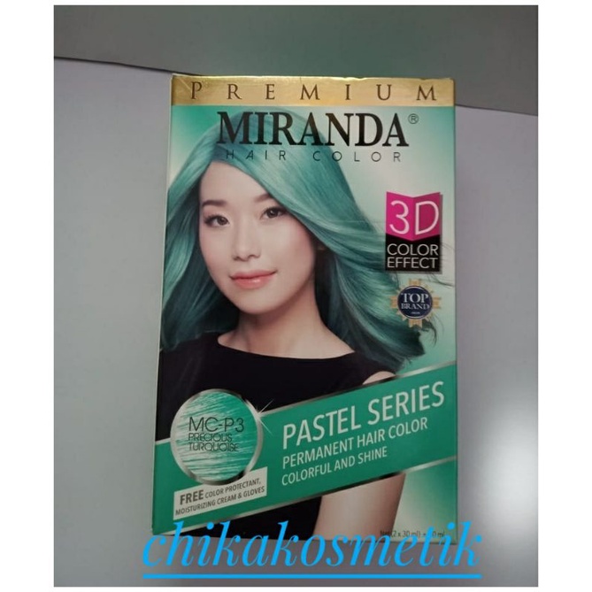 Jual Miranda Hair Colour Pastel Series Mc P Precious Turquoise Hijau Soft Shopee Indonesia