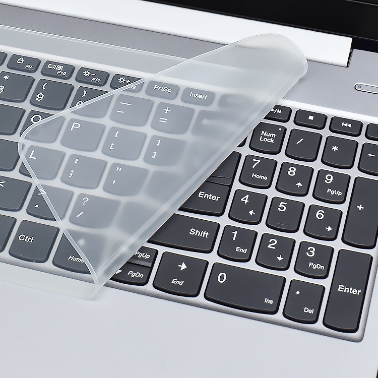 Film Pelindung Keyboard Komputer Laptop Universal Bahan Silikon Transparan Ukuran 14 15 17 Inch