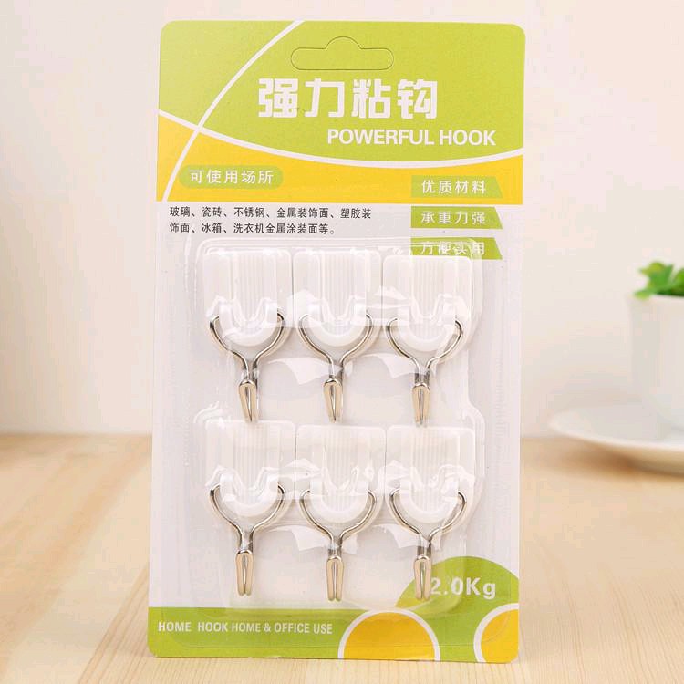 【COD Bayar Di Tempat】6 pcs Gantungan Dinding Serbaguna / Gantungan Hook