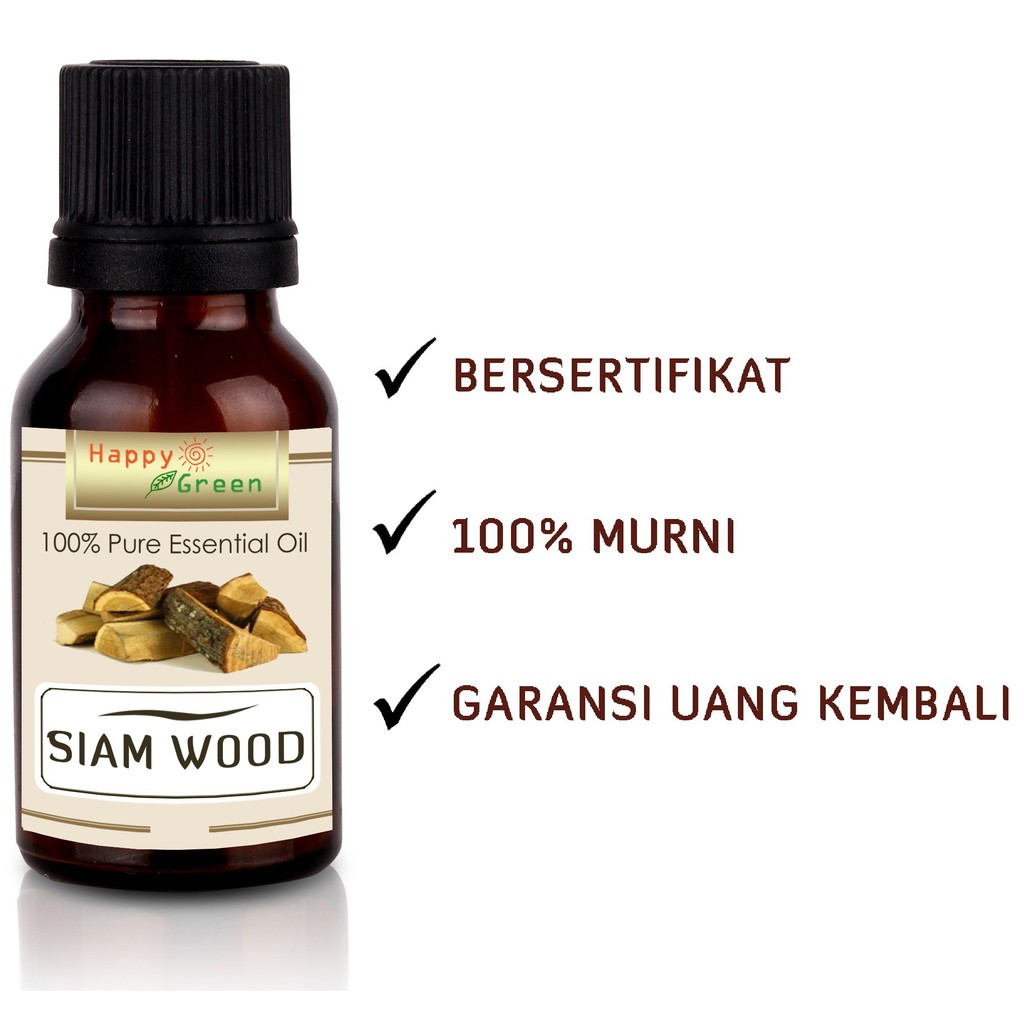 Happy Green Siam Wood Essential Oil - Minyak Kayu Siam