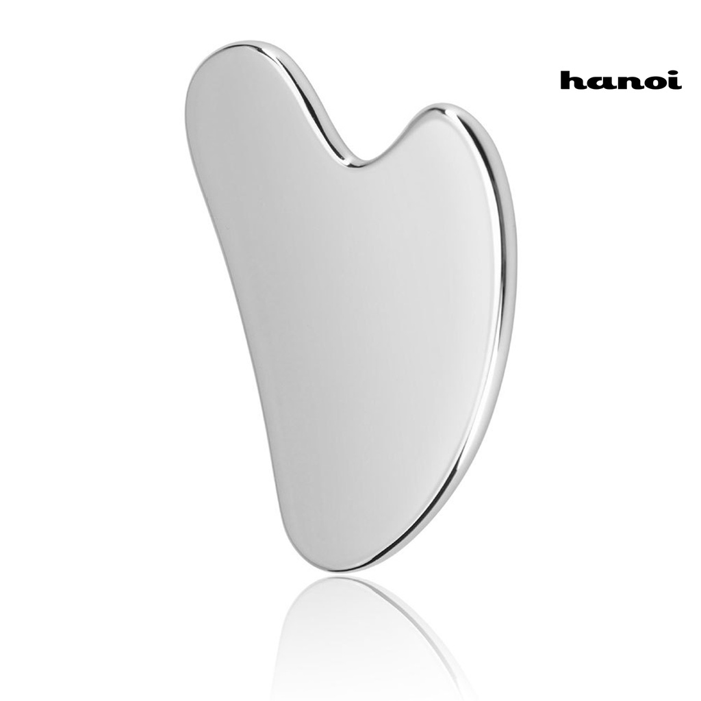 HQTM_Guasha Scraper Heart Shape Wrinkle Removing Skin-Friendly Stainless Steel Skin Massage Relax Guasha Board for Home