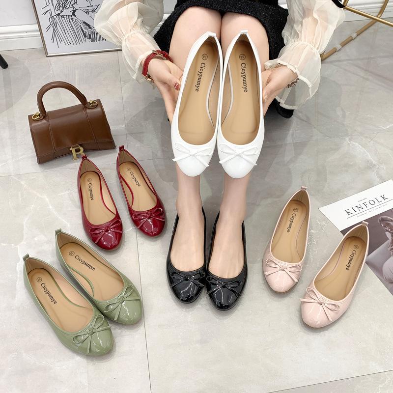 [MAMASILO] Sepatu  Pesta Flat Shoes Pita Wanita Import