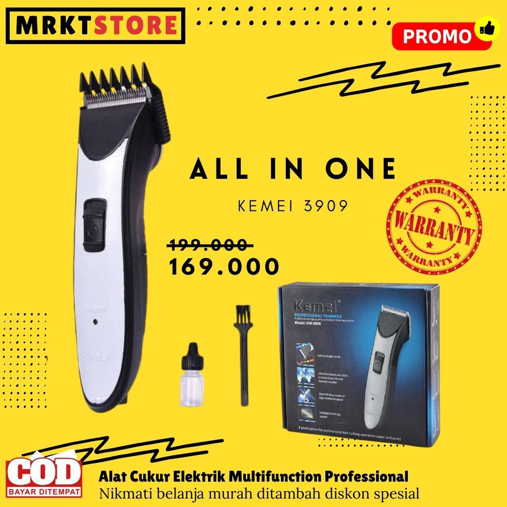 

[BAYAR DITEMPAT] Alat Cukur Elektrik Multifunction Professional Trimmer 3 in 1 Terbaru 2020