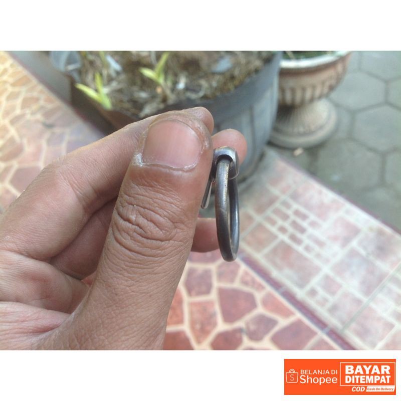 Handle / ring pull / tarikan laci kuningan antik motif anting 02 Termurah