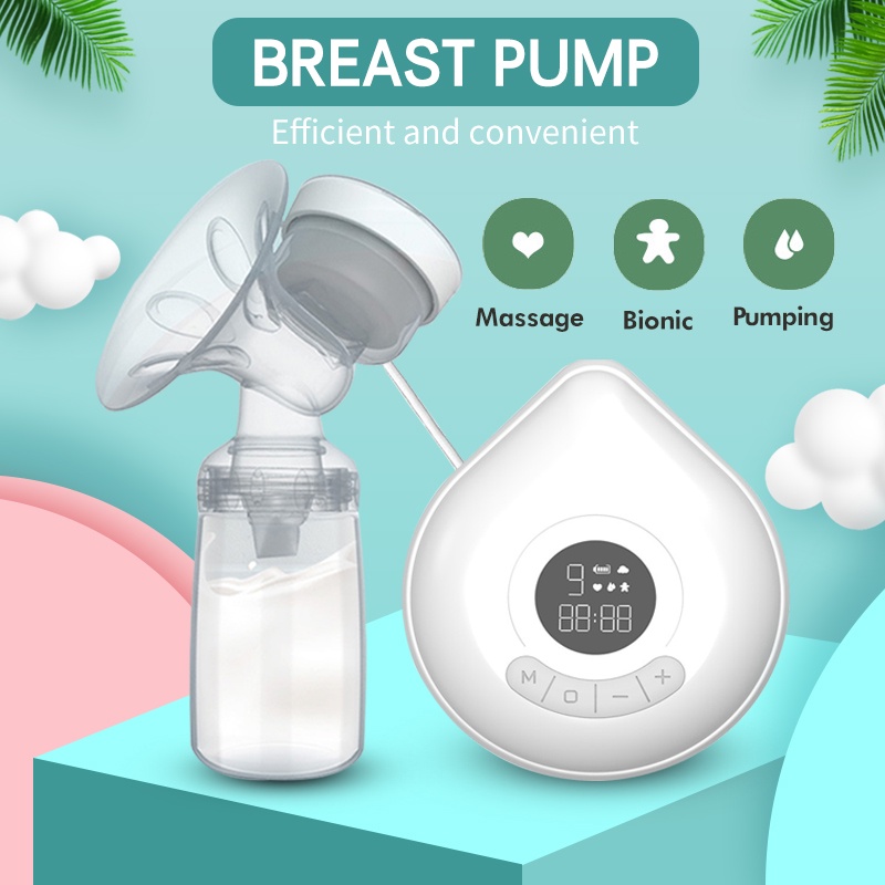 Real Bubee Pompa ASI Elektrik Ganda / Tanpa Rasa Sakit Painless Double Breast Pump Electric BPA Free