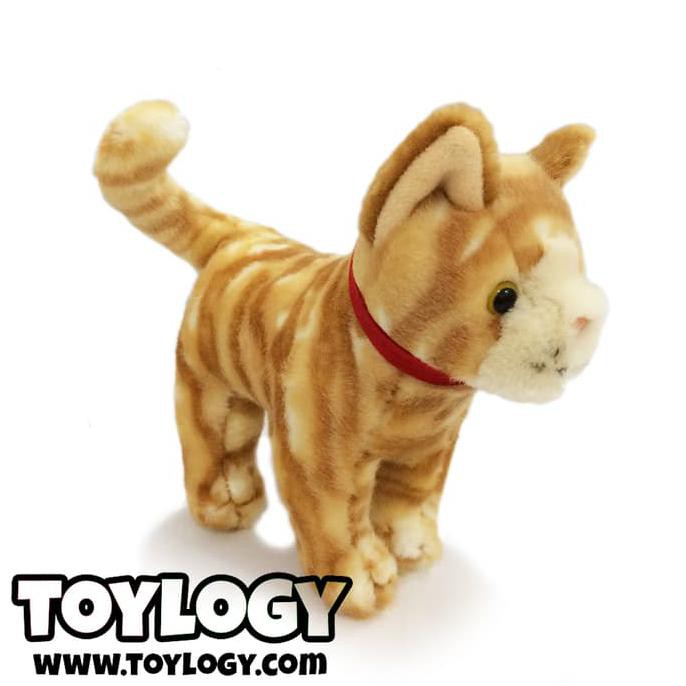 Ozco Boneka Hewan Kucing Tabby - Small Kitty Cat Stuffed Plush Animal
