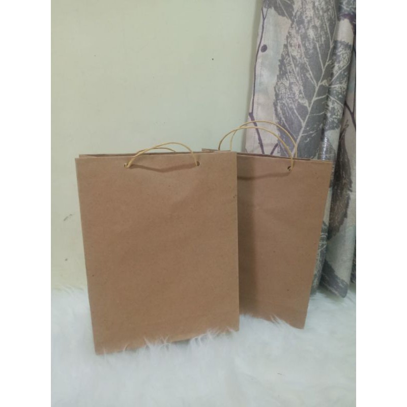 

paper bag polos coklat murah bahan tebal