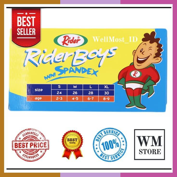 Celana Dalam Anak Laki Rider 210 Xxl / Pakaian Dalam Katun Cowok