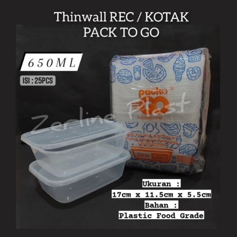 Thinwall Pack To Go / Kotak Makan (REC / KOTAK)