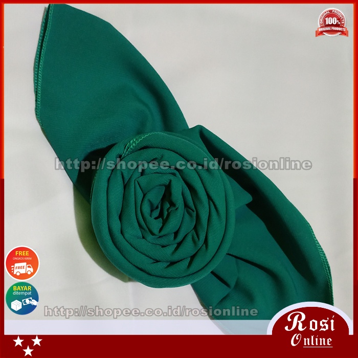 Pashmina Jumbo Syari Wolfis Italiano 200x75 Ala Sabyan Malay Crepe Stretch Polos-Tosca