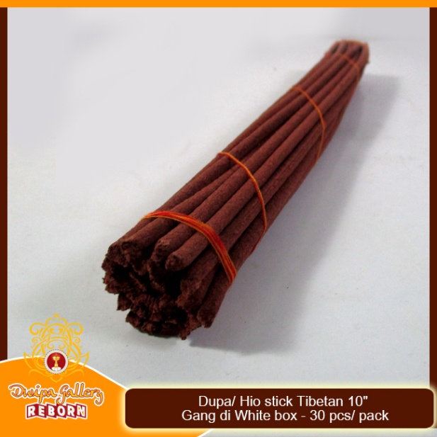 Dupa/ Hio stick Tibetan 10&quot; Gang di White box - 30 pcs/ pack