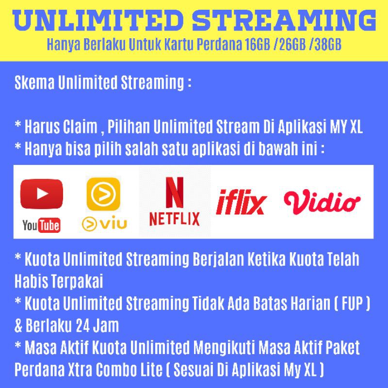 Xl Unlimited 49gb Prdn X Tra Unlimited Youtube Kartu Perdana Shopee Indonesia