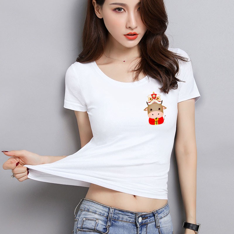 YOURSTYLE1119 - KAOS IMLEK/ KAOS WANITA ONECK BARONGSAI COW/ KAOS TERLARIS / KAOS ONECK