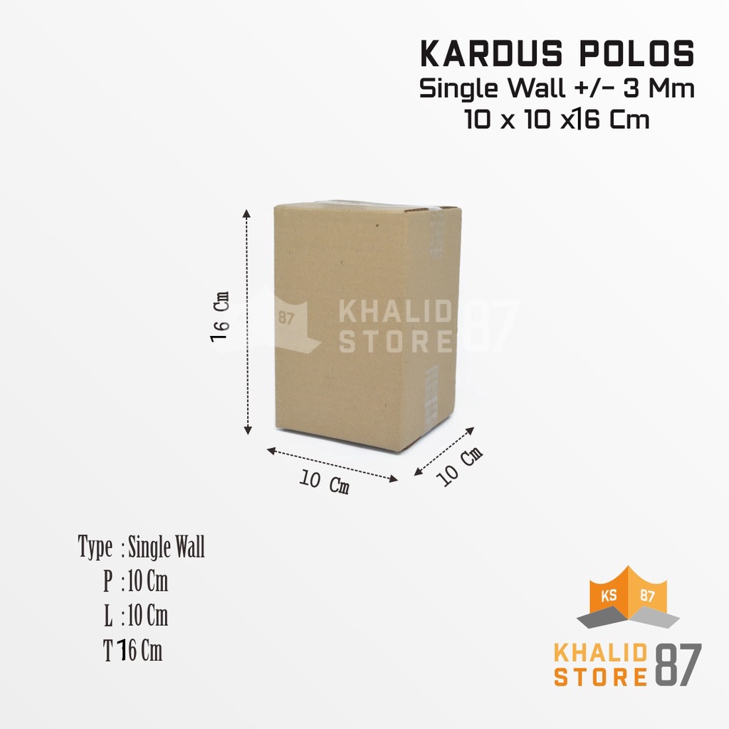 

Kardus packing ukuran 10x10x16cm kardus polos dus box packing termurah