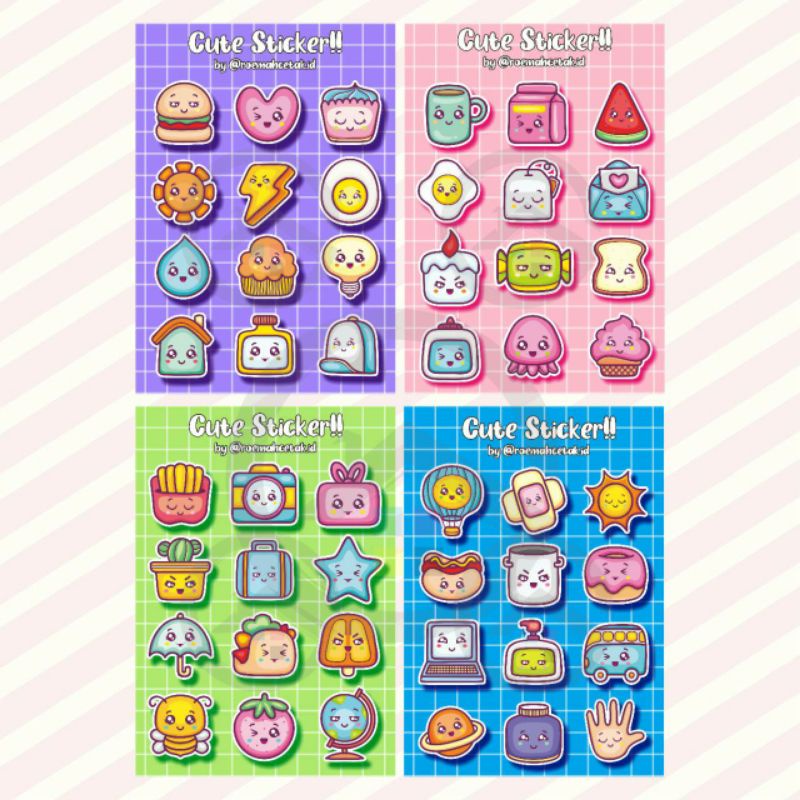 

STICKER AESTHETIC STICKER LAPTOP STICKER HP STICKER BINDER BELUM DIGUNTING MASIH LEMBARAN BAHAN STIKER GLOSSY