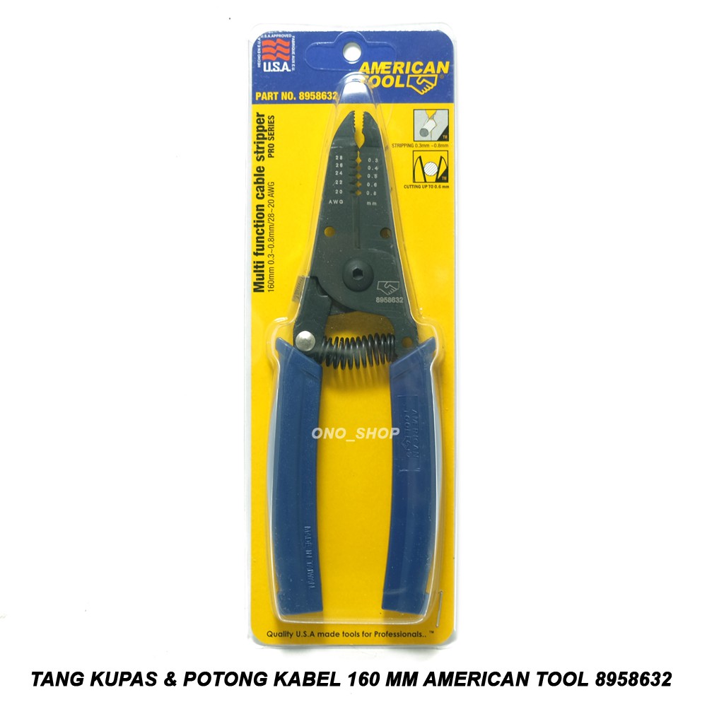 Tang Kupas & Potong Kabel 160 mm American Tool 8958632