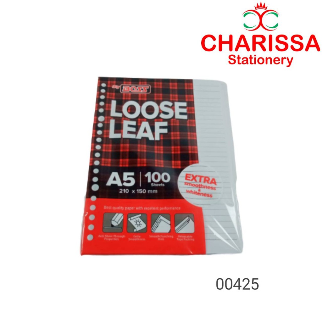 

Loose Leaf Big Boss A5 Bergaris 100 Shet - 00425