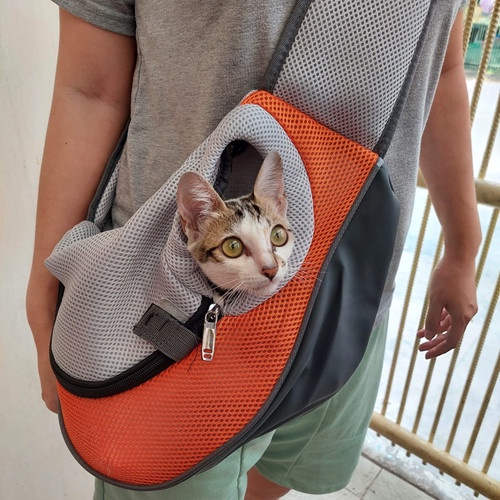 Tas Selempang Anjing Kucing/ Tas Gendong Hewan Anjing Kucing / Pet Sling Carrier Shoulder Travel Bag Dog Cat Puppy Kitten