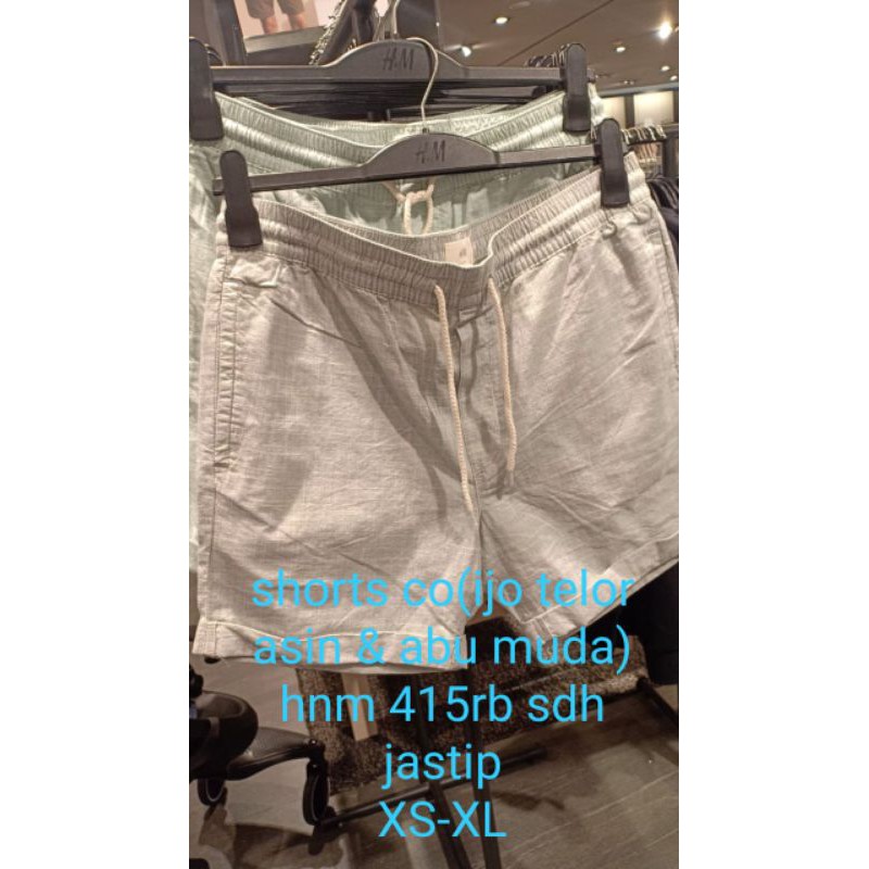 H M MAN NEW CELANA PENDEK CASUAL KATUN PRIA POLOS H M MAN NEW CELANA PENDEK CASUAL KATUN PRIA POLOS