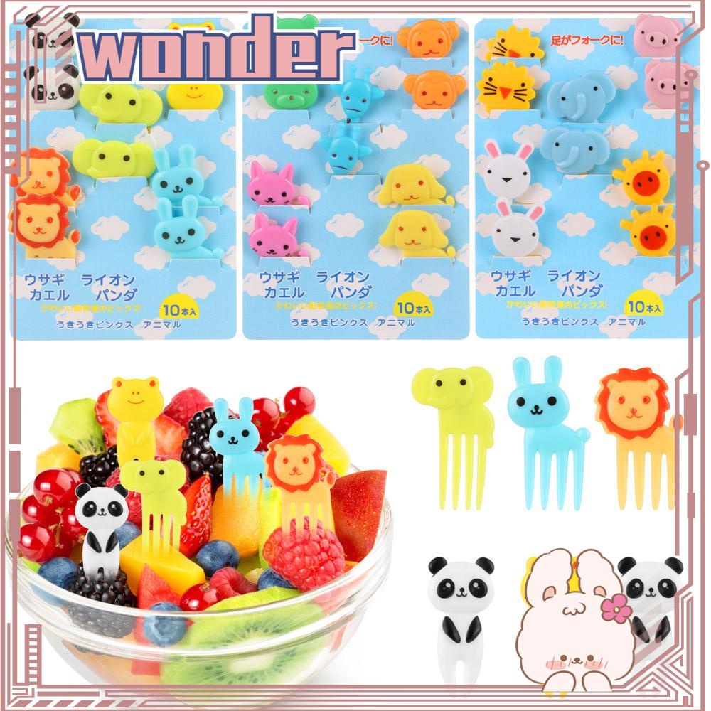 Wonderful 10pcs / 30pcs / Set Tusuk Gigi / Buah / Sayur / Bento Reusable Motif Kartun Hewan Untuk Anak