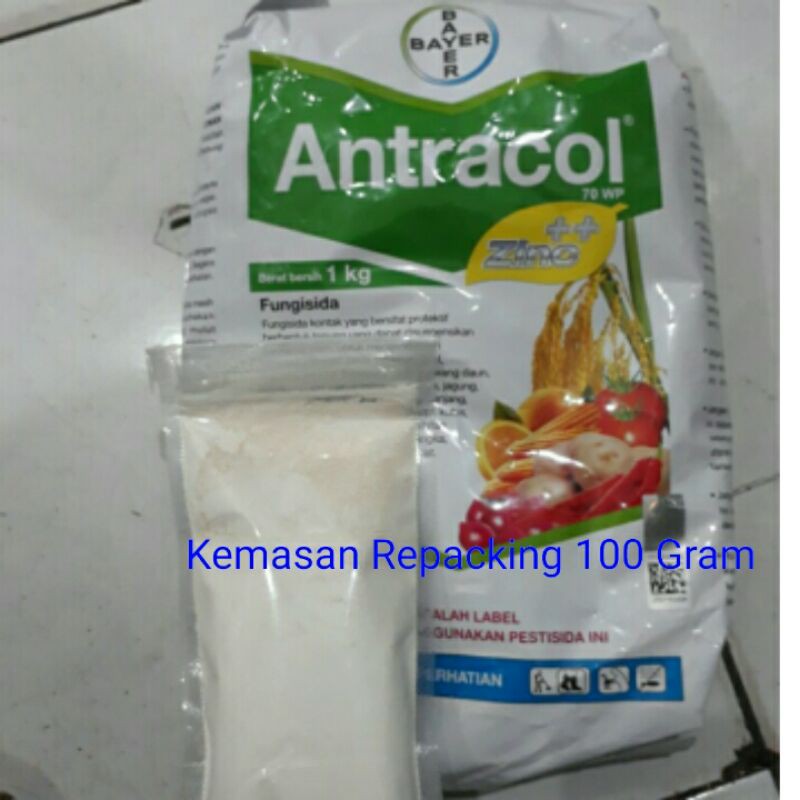 Fungisida Antracol 70 Wp 100 Gram Repacking Shopee Indonesia