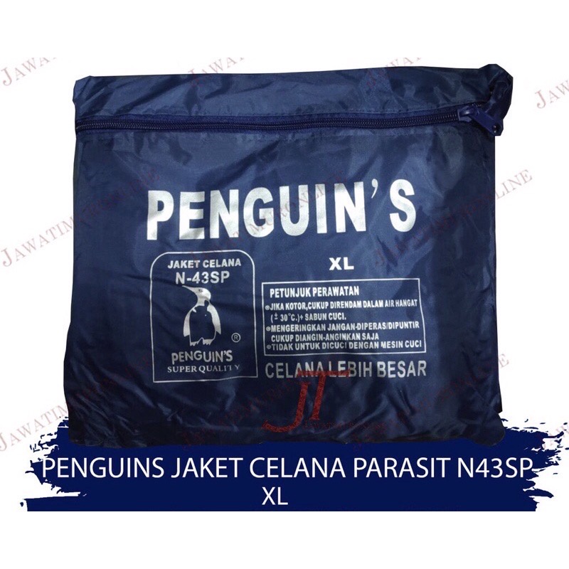 Jas Hujan PENGUIN Jaket Celana Penguin N 43 SP / N43SP / N-43SP SIZE XL BAHAN PARASIT ANTI AIR / JAS HUJAN PENGUINS / PINGUINS