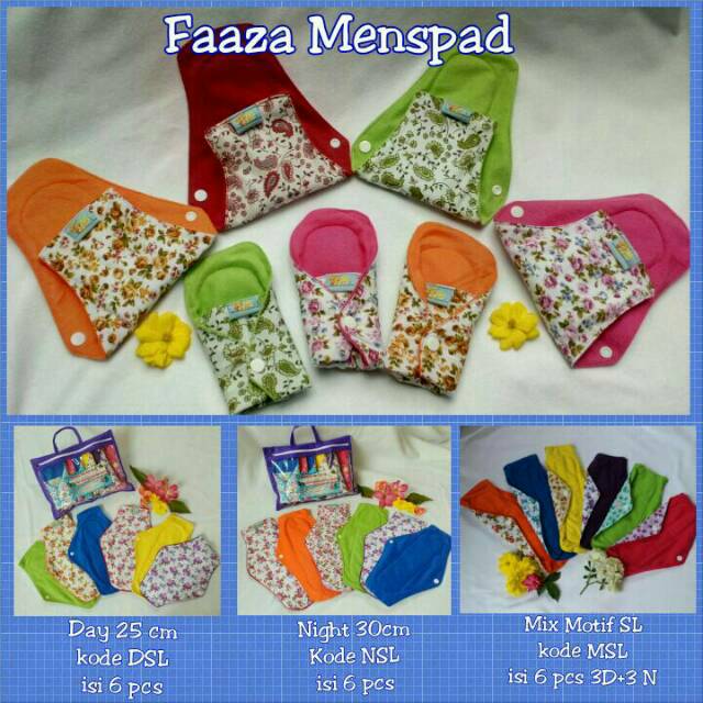 menspad faaza day ( DSL ) / pembalut cuci ulang / pembalut kain