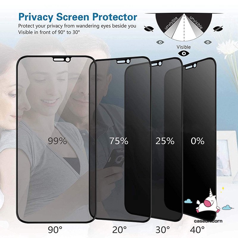 REDMI Xiaomi POCO X3 NFC Pro Anti-Spy Tempered Glass Untuk Redmi 10 9A 10C 9T 10A A1 8 9 9C 8A Note 10 10s 10Pro 11 11S 11Pro 7 9 8 9pro POCO X3 NFC M3 F4 Mi 11T Privasi Pelindung Layar