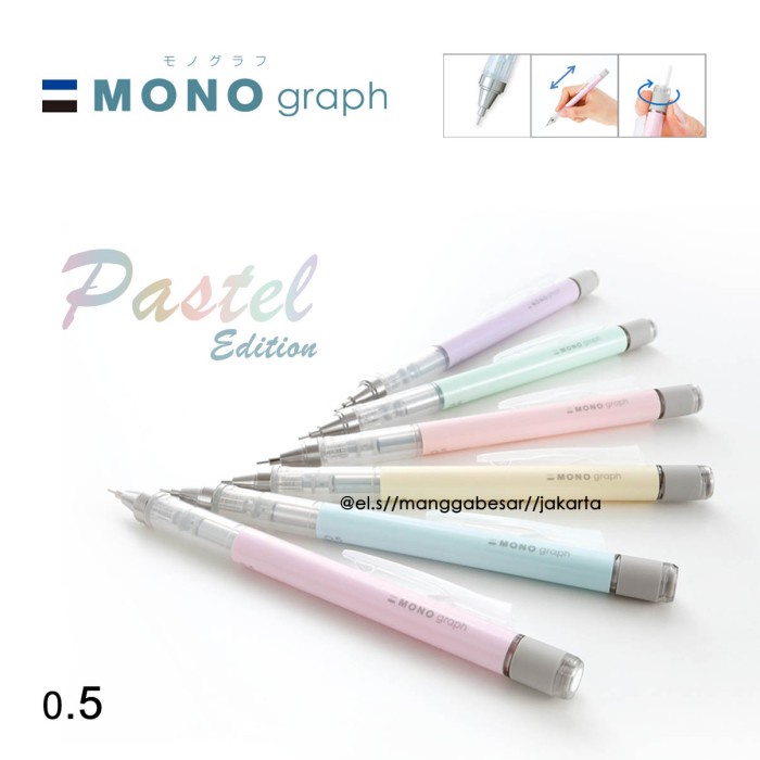 

Gilaa!!! Tombow Mono Graph 0.5 Pastel Edition (Pensil Mekanik) Gilaa!!!