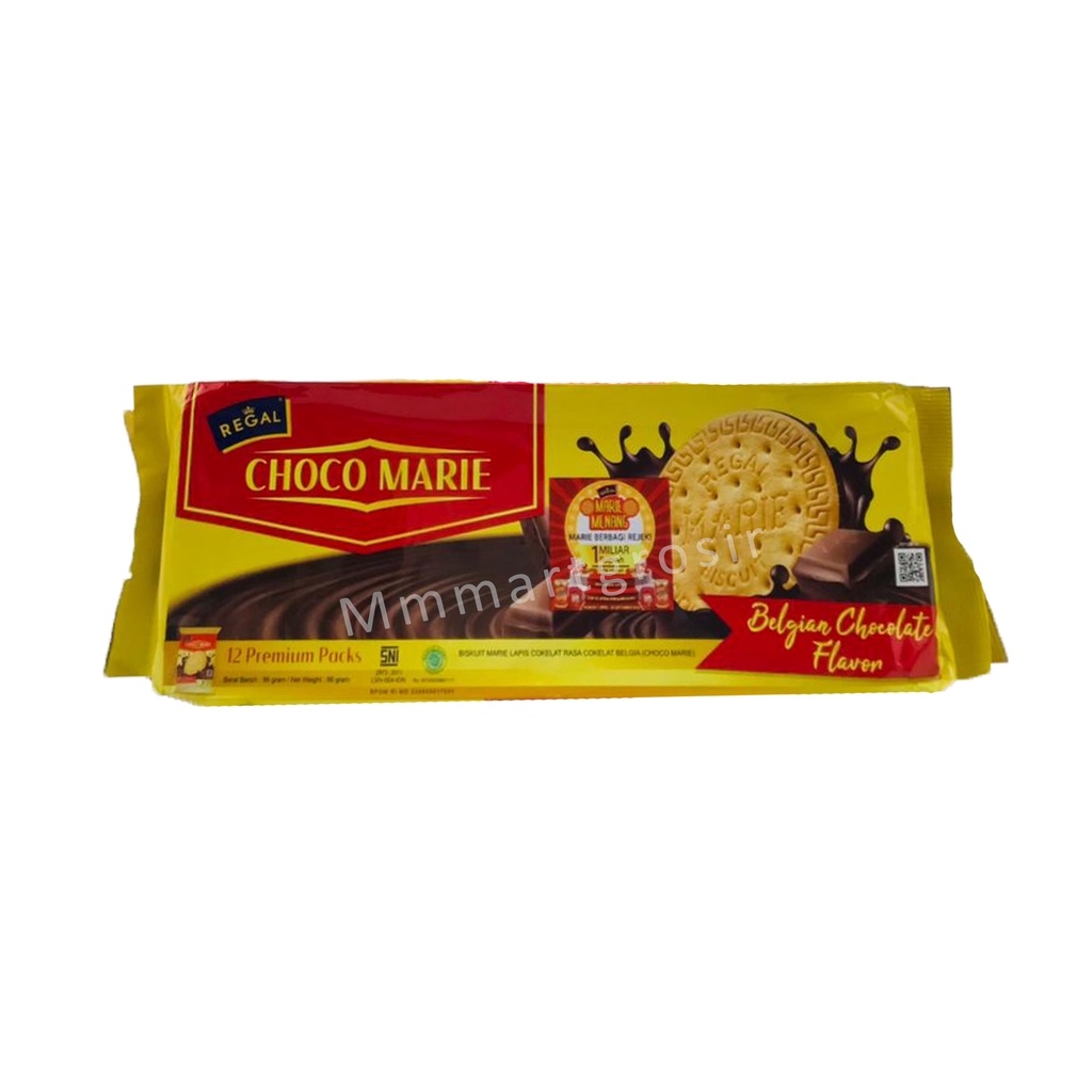 Regal Choco Marie / Biskuit Marie / Rasa Cokelat Belgian / 96g