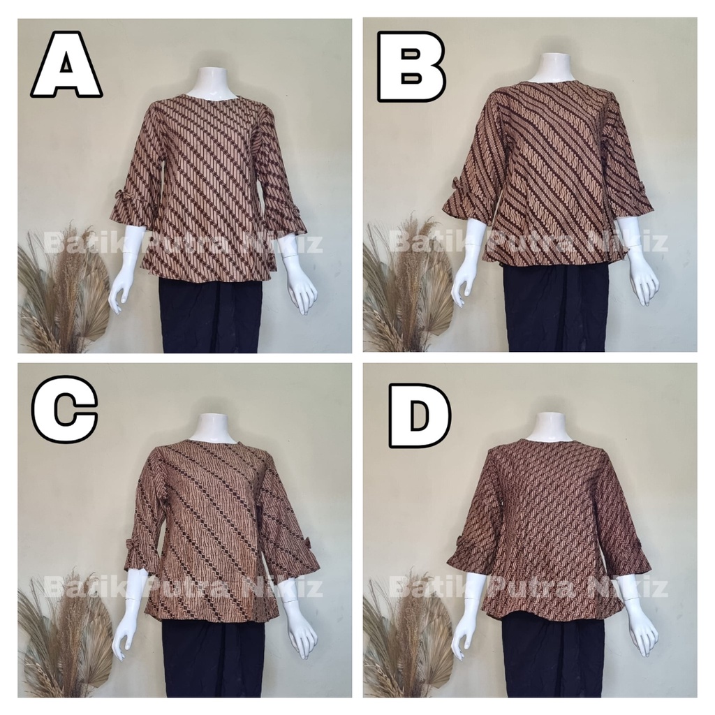 (COD) BLOUSE BATIK KERJA KANTOR BATIK MODERN KEKINIAN