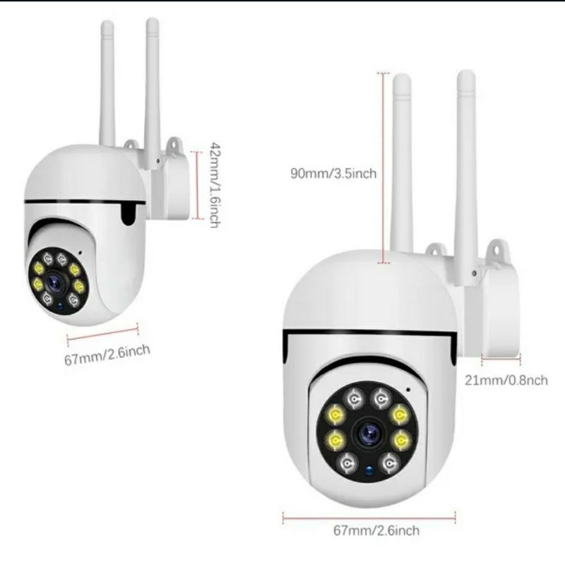 PTZ MINI HUMAN AUTO TRACKING CCTV WIRELESS / IP KAMERA PTZ SPEED DOME WIFI TERBARU 8MP FULL HD 1080P