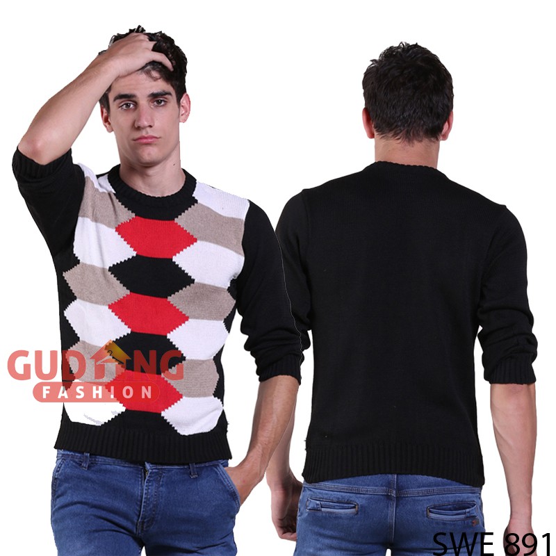 Sweater Kombinasi Warna SWE 891