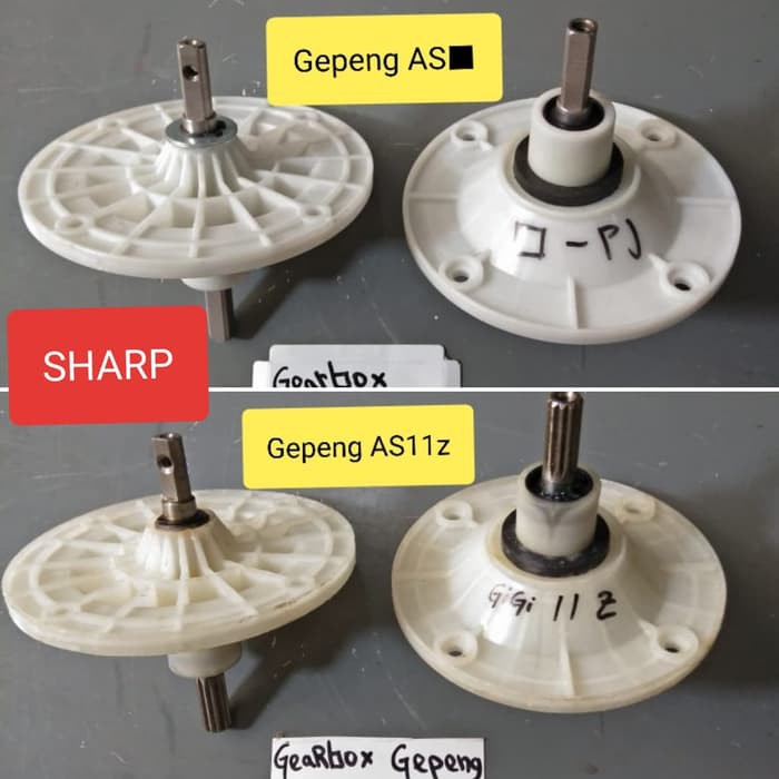 GEARBOX gear box gepeng rata MESIN CUCI SHARP TCL