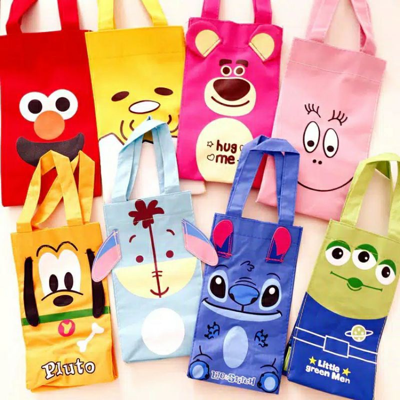 Tas Botol Minum / Lunch Box Bag Doraemon / Sarung Botol Minum