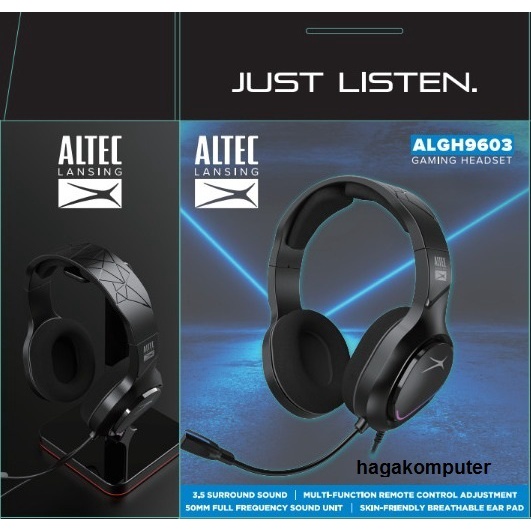 Gaming Headset ALTEC LANSING ALGH-9603 single jack free splitter