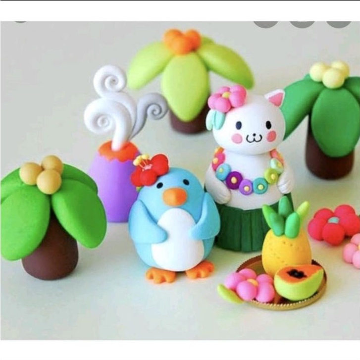 1PACK 12 warna mainan clay set lilin plastisin mainan tangan anak