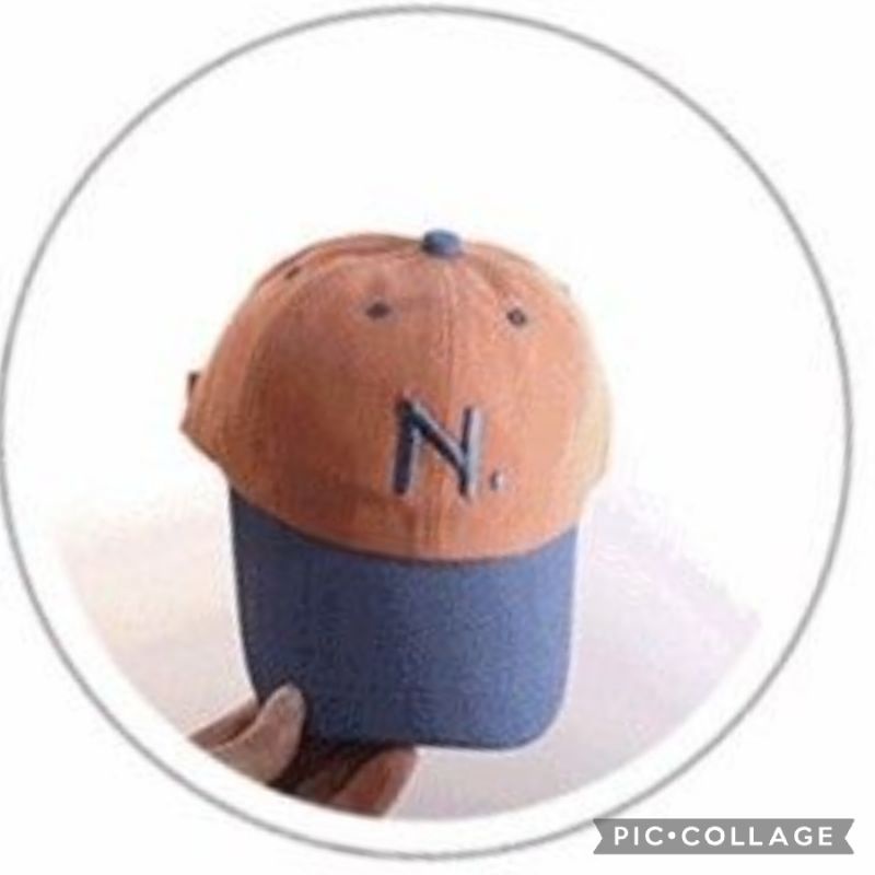 TOPI BASEBALL IMPORT ANAK BAYI MOTIF HURUF INISIAL A B C M N P S U-8