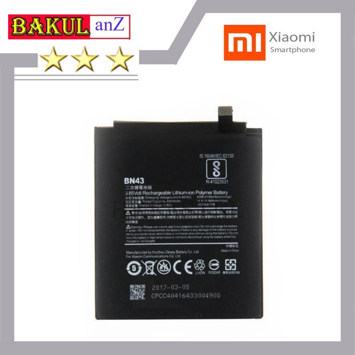 Xiaomi Bn43 Not 4X Redmi HP Batre 4X Xiomi - Note Baterai