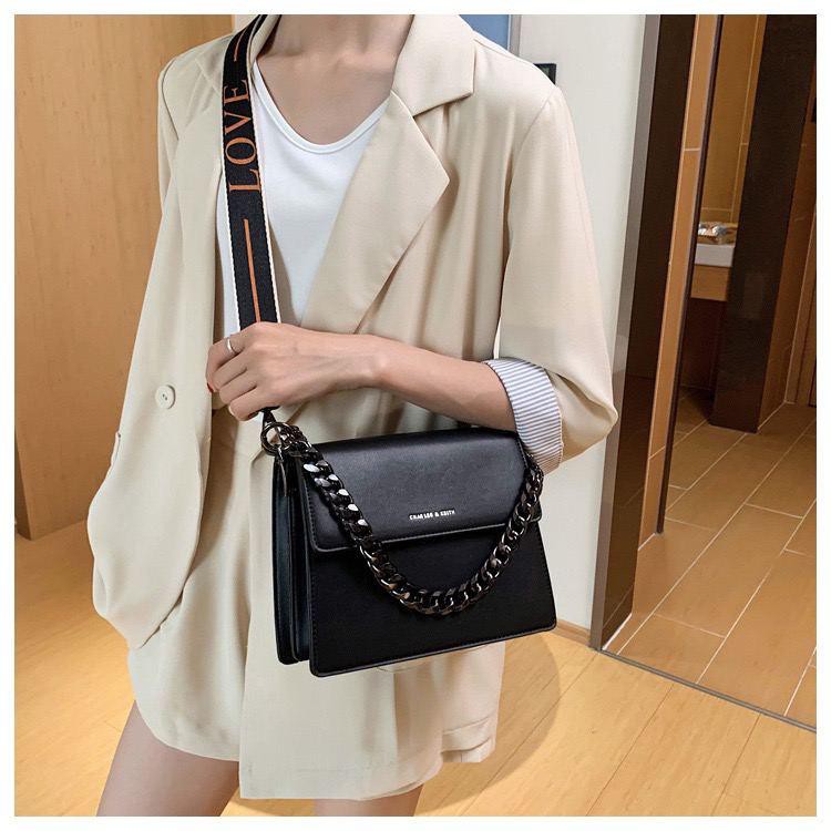 BJ72053 - BLACK/ORANGE/WHITE/KHAKI/BLUE/DARKGREEN/GREEN/MAROON/RED/PINK/YELLOW - TAS SLEMPANG SALE TALI RANTAI WARNA BANYAK TAS WANITA FASHION IMPORT MODIS ELEGAN TERMURAH TERLARIS TERBARU BAGSTORE JAKARTA TAS BATAM CR7158 ELJ5243 LT1351