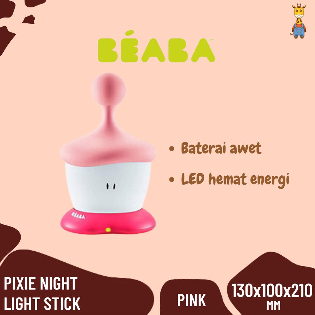 Beaba Pixie Night Light - Lampu Tidur - Pixie Stick - Travel Night Light