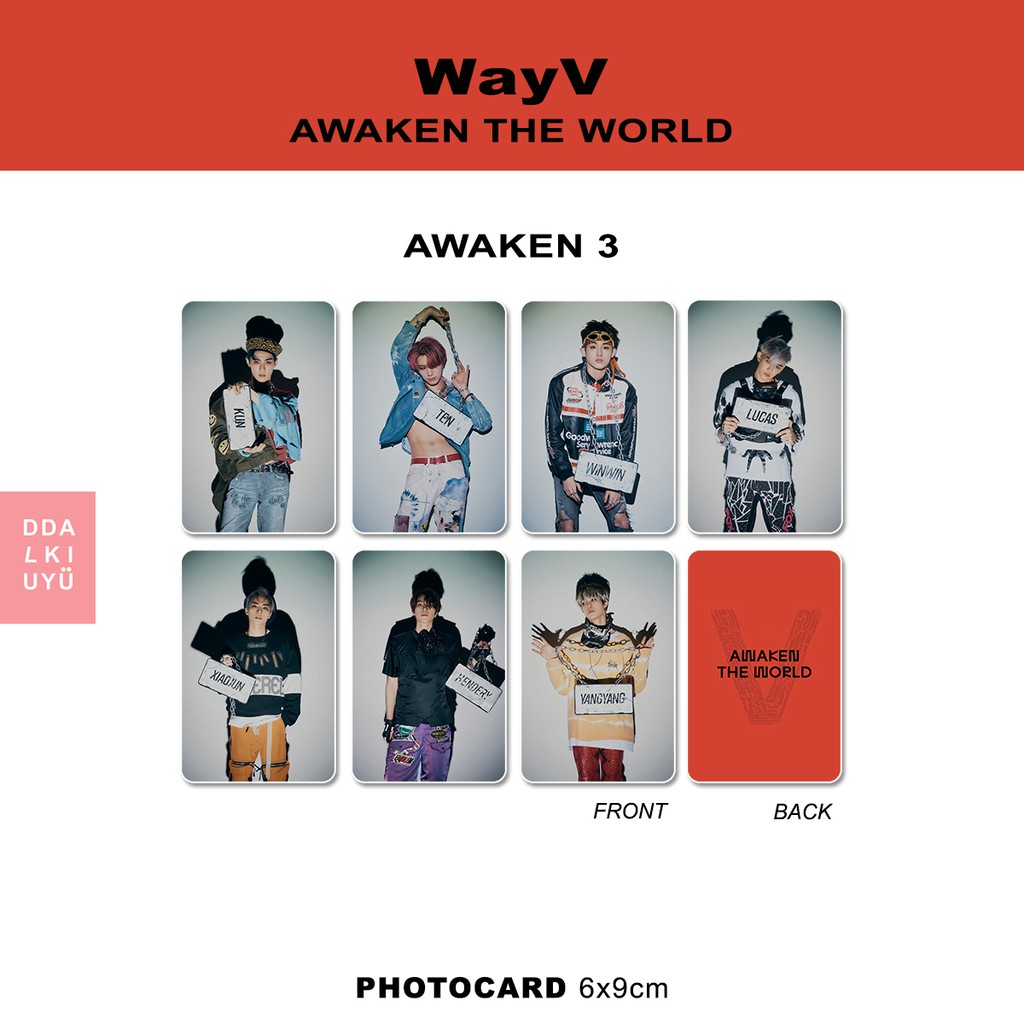WayV - photocard [AWAKEN THE WORLD] Ver. Awaken 3