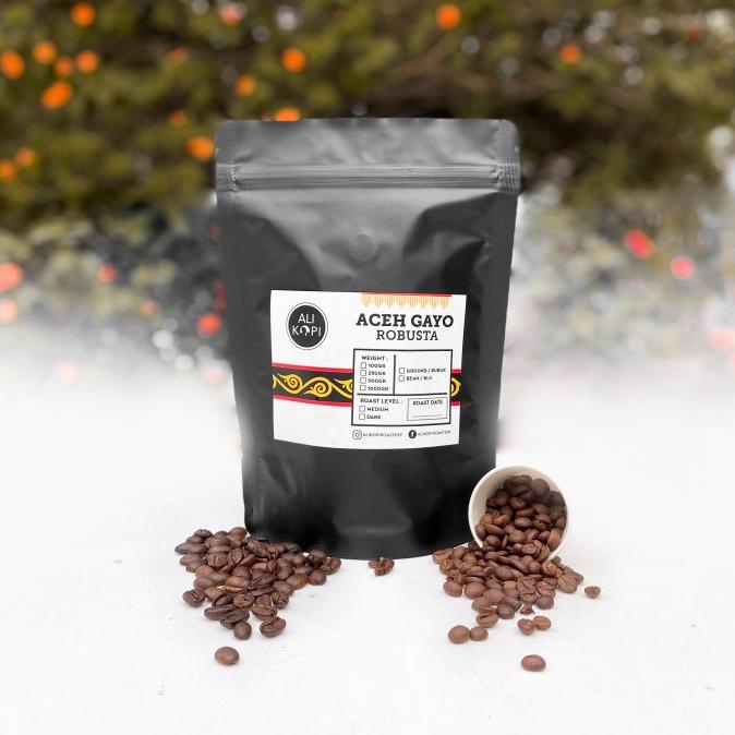 

[ COD ] [ALI KOPI] KOPI ACEH GAYO ROBUSTA 250G - Medium Roast FREE ONGKIR Kode 255