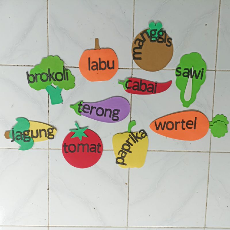 Hiasan kelas TK PAUD, peraga edukatif