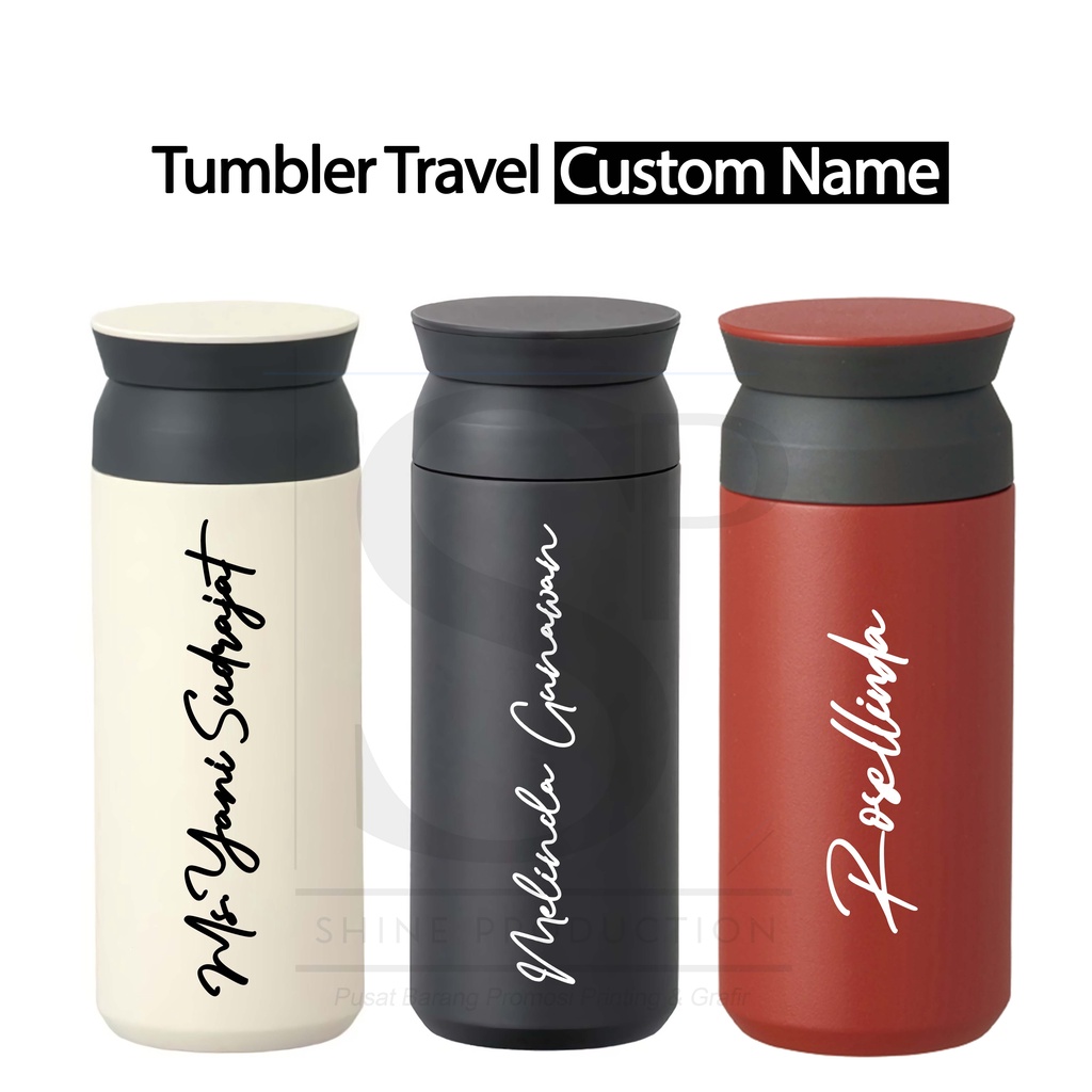 Travel Tumbler Custom Nama Botol Minum Custom